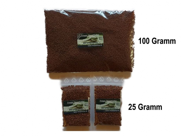 Triops Hauptfutter 25 und 100 gramm